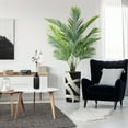 thumbnail image 4 of Artificial Tree in Contemporary Pattern Planter, Fake Areca Tropical Palm Silk Tree for Indoor and Outdoor Home Decoration - 66" Overall Tall (Plant Pot Plus Tree), 4 of 5