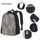 thumbnail image 3 of Balery Black White Stripes Mochila Escolar 3 en 1 para Niños - Mochila Resistente con Lonchera Térmica y Estuche - Mochila Escolar para Niños y Niñas, 3 of 7