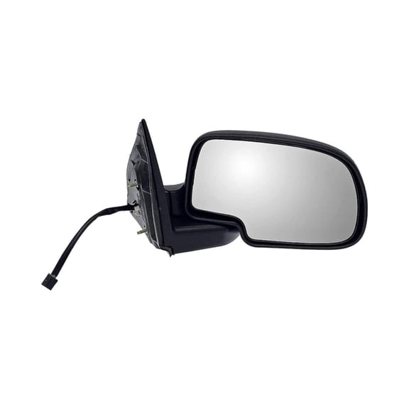 KarParts360 For Chevy Silverado 2500/1500 1999 2000 2001 2002 Side View Mirror Passenger Side | Black Housing | Plastic | Electric Adjustment | Glass Clear | Powered Mirror | Replacement For 15055292