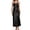 A-Black89, variant on XIAONU Women's Satin Spaghetti Strap Nightgown Full Length Side Slit Sleep Dress Luxurious Nighttime Loungewear