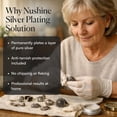 thumbnail image 6 of Nushine Silver Plating Solution 3.4 Oz - Permanently Plate Pure Silver onto Worn Silver, Brass, Copper and Bronze ONLY (Ecofriendly Formula), 6 of 17
