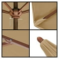 thumbnail image 4 of Astella 90" Antique Beige Solid Print Hexagon Market Patio Umbrella, 4 of 5
