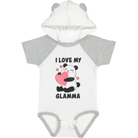 

Inktastic I Love My Glamma with Panda Illustration Gift Baby Boy or Baby Girl Bodysuit