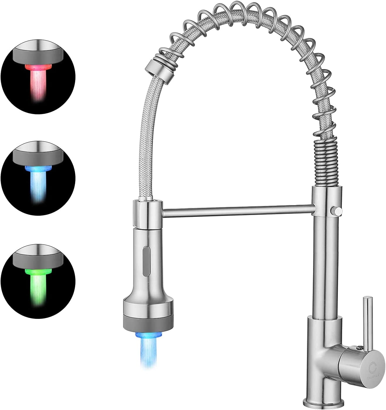 Faucet, Commercial Kitchen Faucet, Kitchen Sink Faucets with Pull Down