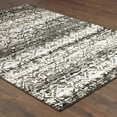 thumbnail image 5 of HomeRoots 508351 4 x 6 ft. Gray & Ivory Geometric Power Loom Stain Resistant Rectangle Area Rug, 5 of 5