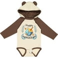 thumbnail image 3 of Inktastic Happy Hanukkah Dreidel and Laurels Boys or Girls Long Sleeve Baby Bodysuit, 3 of 5