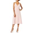 thumbnail image 1 of Dress the Population Women's Emily Sleeveless FIT & Flare Button Detail MIDI Dress Dress, Powder Blush, M, 1 of 4