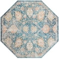 thumbnail image 2 of Rugs.com Lola Collection Rug – 8 Ft Octagon Blue Medium Rug Perfect For Living Rooms, Kitchens, Entryways, 2 of 9