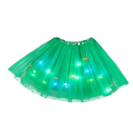 

QWERTYU Toddler Baby Child Children Kids LED Skirts for Girls Skirt Summer Tutu Dress