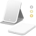 thumbnail image 1 of Travel Makeup Mirror &#*.&#Portable LED Lighted Makeup Mirror Rotation Touch Screen Vanity Mirror Color Dimmable Lighting Rechargeable Tabletop Folding Cosmetic Mirro, 1 of 6