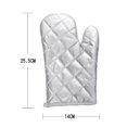 thumbnail image 3 of Guantes para horno 1 par de forro de algodón de rizo acolchado, guantes de horno de cocina profesionales extralargos resistentes al calor,, 3 of 3