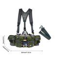 thumbnail image 2 of Fnochy Ultralight Waist Bag, Multifunctional Outdoor Pack, Hiking Pack with Water Bottle Holder, Ergonomic Design for Men, Perfect for Camping and Cycling Adventures, 2 of 9