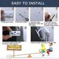 thumbnail image 3 of (Paquete de 10), Kit de correas de anclaje antivuelco para bebés, Dispositivo de prevención de caídas de muebles, Anclajes de pared de seguridad para bebés y protección para mascotas, Blanco Sincero Electrónica, 3 of 5