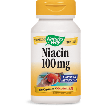 Nature's Way Niacin Capsules, 100 Ct (Best Niacin To Take)