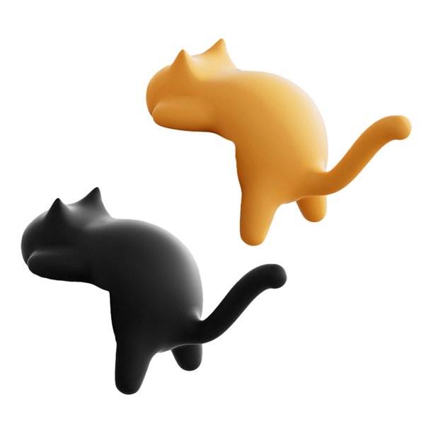 Ganchos para escritorio con forma de gato, sin taladro, organizadores de escritorio para llaves, bolsos y auriculares.