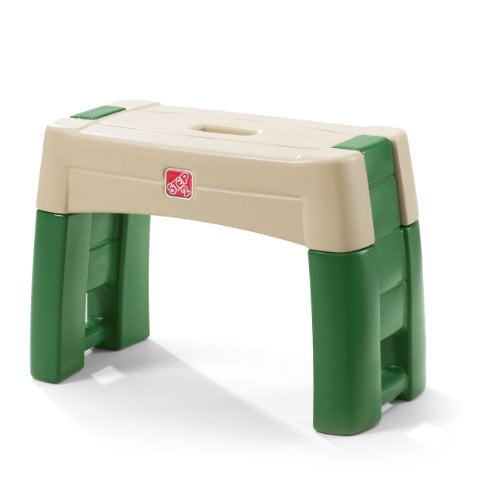 Step2 Garden Kneeler Seat Durable Plastic Gardening Stool with Kneeling Cushion Pad