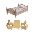 thumbnail image 1 of 1:12 Casa Doble Juguete para de Imitación para Bebé+1/12 Casa de de Comedor Silla Muebles Sunnimix Mini cama doble, 1 of 8