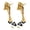 Bright gold, variant on 2Pcs Adjustable Door Holder with Nonslip Rubber Tip Easy Pedals Kick Down Door Stop Wall Protector Zincs Alloy Doorstop