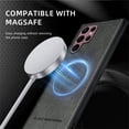thumbnail image 5 of Allytechgroup Magnetic for Samsung Galaxy S22 Ultra Case, Compatible with MagSafe Support Magnetic Car Phone Mount PU Leather Slim Phone Case for Women Men for Samsung Galaxy S22 Ultra, Gray, 5 of 10