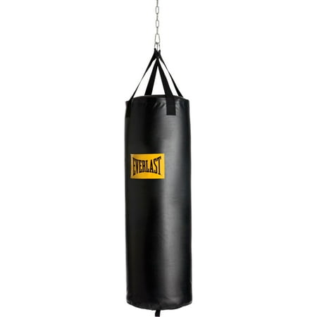 Everlast Traditional Nevatear Heavy Punching Bag, 100 lb, Black