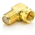 thumbnail image 3 of 90° Elbow Adapter Set For Coaxial Cables Elbow F Adapters For 7Mm F Connector Gold Plated Sat Cable Connector - 2 Pieces, 3 of 4