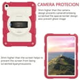 thumbnail image 5 of Allytech Shockproof Case for Apple iPad 10.9" 10th Generation, iPad 10 2022 Case, Rugged Shoulder Strap Rotating Stand Shoulder Strap Kids Friendly Bumper Heavy Duty Shockproof Case - Red, 5 of 8
