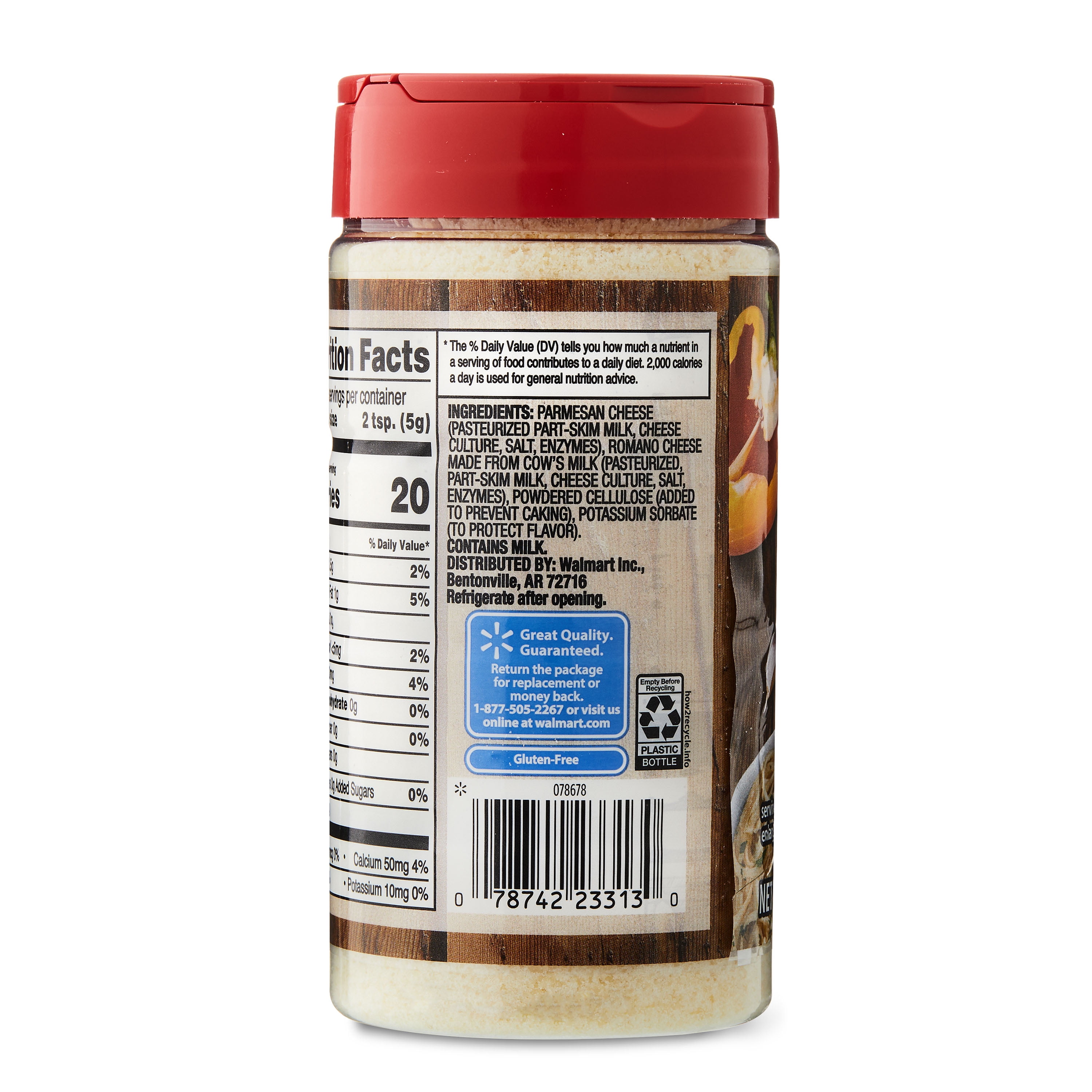 Grated Parmesan Cheese Walmart