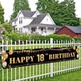thumbnail image 5 of Large Happy 16-60th Birthday Decoration Banner, Black and Gold Happy Birthday Banner Sign, Birthday Party Decorations Supplies, 5 of 10