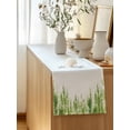 thumbnail image 5 of Table Runner 70 Inches Long for Kitchen Dining, Green Dresser Scarf Farmhouse, Dining Table Decorations for Wedding/Parties, Summer Botanical Leaves Watercolor 13 x 70 In, 5 of 8