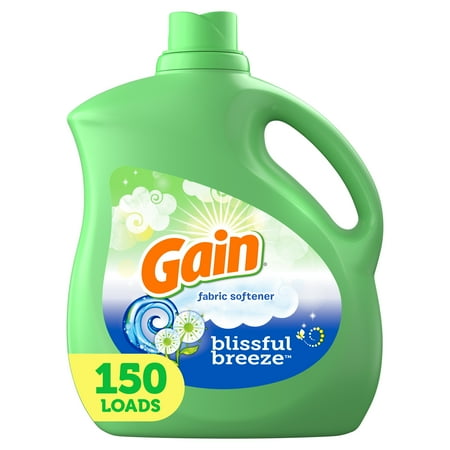 UPC 037000863267 product image for Gain Blissfull Breeze, 150 Loads Liquid Fabric Softener, 129 fl oz | upcitemdb.com