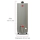 thumbnail image 4 of calentador de agua de depósito 190 l gas natural para 5 servicios, 4 of 8