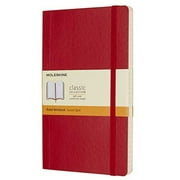 Moleskine Classic Notebook, Soft Cover, Large (5" x 8.25") Ruled/Lined, Scarlet Red, 192 pages