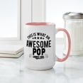 thumbnail image 4 of CafePress - THIS IS WHAT AN AWESOME POP LOOKS LIKE Mugs - 15 oz Ceramic Large White Novelty Mug, 4 of 4