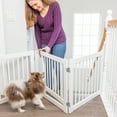 thumbnail image 2 of Primetime Petz 360° Configurable Freestanding Dog Gate with Door 24 in. White, 2 of 8