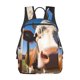 thumbnail image 1 of Disketp Blue Sky Meadow Cute Cow Mochila Ligera e Impermeable, Mochila de Día Resistente para Viajes, Senderismo y Uso Diario para Hombre y Mujer, 1 of 7