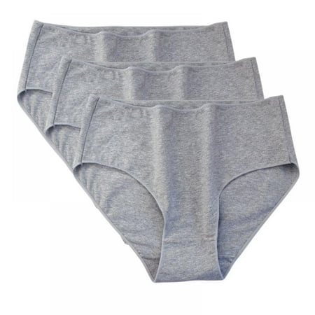 

Women s Cotton Briefs Mid-Rise Soft Stretch Underpants 3 Count Plus Size M/L/XL/2XL