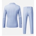 thumbnail image 5 of HBYJLZYG Men's Summer Lightweight Suit Set 2 Piece Blazer and Trousers, Business Casual Formal Wedding Outfit, Slim Fit Long Sleeve Jacket Pants, 5 of 5