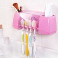 thumbnail image 4 of SPRING PARK 5-Slot Toothbrush Holder Wall Mounted with Large Capacity, Easy Install, Durable, Kids Family Set Electric Toothbrush Holder for Bathroom, 4 of 6