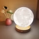 thumbnail image 5 of Lámpara de luna giratoria para dormir, luz de noche, lámpara de mesa recargable para dormitorio, escritorio, lámpara de noche, regalo creativo, lámpara de ambiente, 5 of 5
