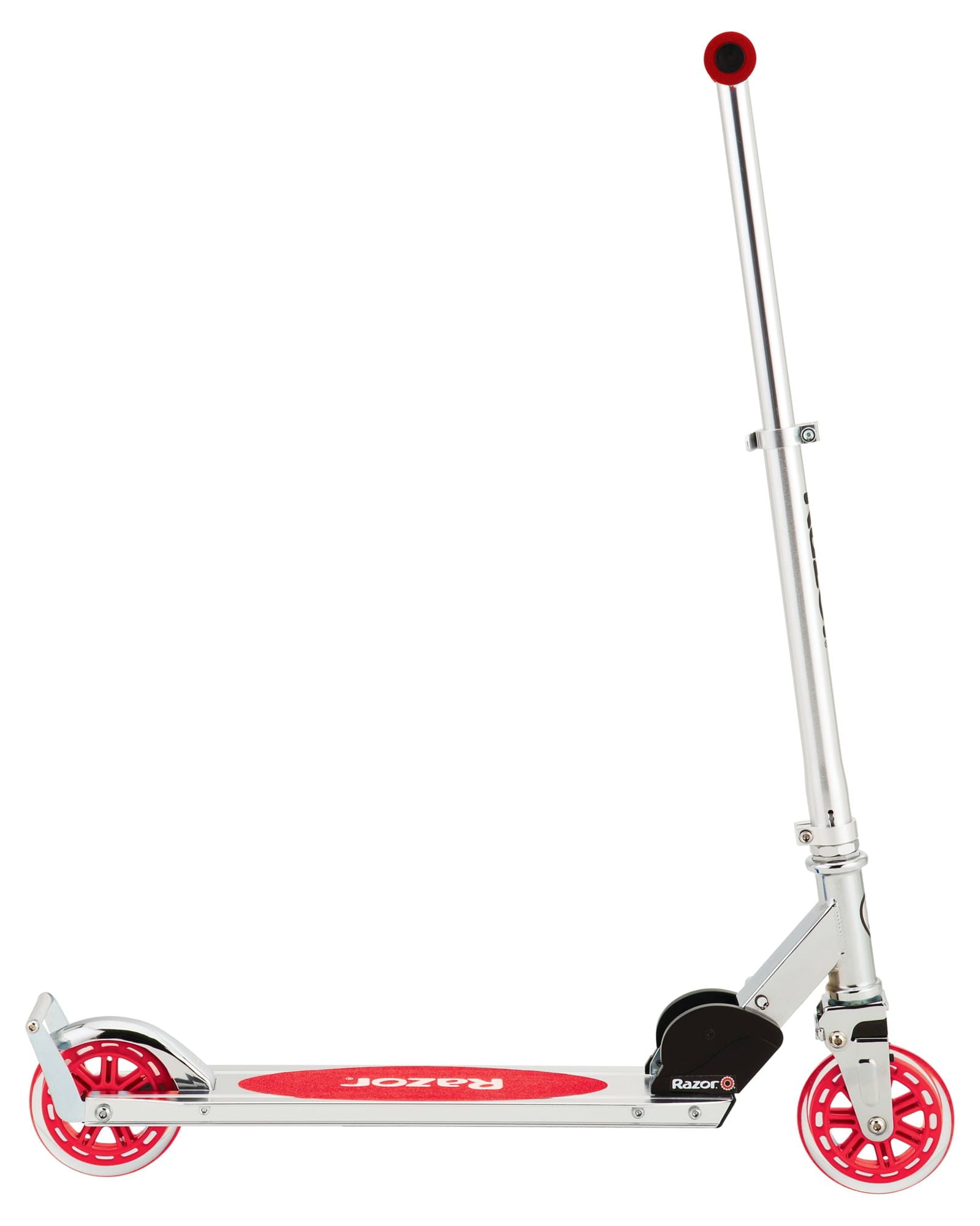 Razor Patinete A3 Kick para niños a partir de 5 años, plegable, ligero, con  ruedas grandes y scooter A5 LUX, color rojo, FFP, 38.6 pulgadas