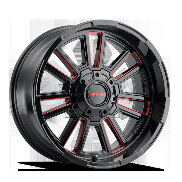 Mayhem Wheels Wheel 8115-2970BTR Apollo 8115; 20 Inch Diameter x 9 Inch Width; 8 x 170 Millimeter/8 x 6.69 Inch Bolt Pattern; 0 Millimeter Offset; 5.00 Inch Backspacing; 60 Degree Conical Seat Lug
