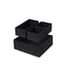 thumbnail image 1 of Naiovety Organizador de cajones de 4 piezas, armario tejido portátil, armario, ropa, artículos diversos, caja de almacenamiento, contenedor, accesorios Almacenamiento y organización del hogar Negro Naiovety HA066698-01, 1 of 6
