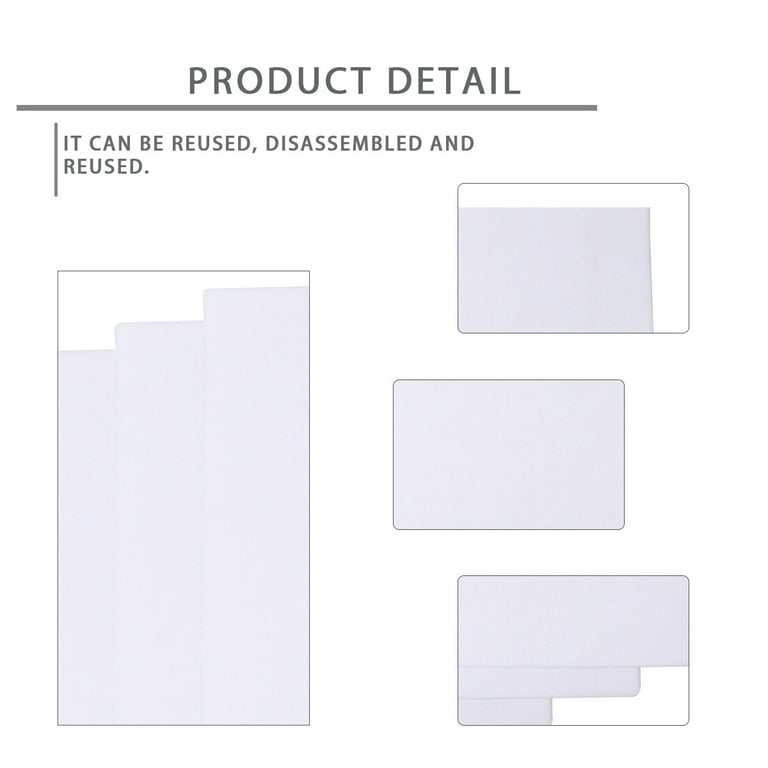 Dry Erase Sticky Notes Reusable - Reusable Dry Erase Stickers Non-Magnetic Whiteboard Stickers for Wall, PC, Wood, Bricks