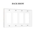 thumbnail image 2 of sign Switch Cover Decorative Wall Plate / 4-Gang 4-Decor / Standard Size 4.5x8 in, 2 of 5