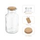 thumbnail image 3 of Uxcell 2 Pcs 7.5 oz/250ML Tarros de vidrio claros con tapa de corcho, cuerda y etiquetas en blanco para decoraciones de Halloween, 3 of 5