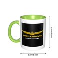 thumbnail image 4 of Taza de café de cerámica Goldwing de 11 oz, tazas clásicas para beber con asa para la oficina y el hogar, 4 of 5