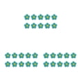 thumbnail image 2 of Yuarrent 10 piezas de flores de hierro en el parche autoadhesivo de reparación de Jean para bricolaje verde Type1 NO1, 2 of 6