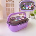 thumbnail image 1 of Kawaii Sanrio Hello Kitty Kuromi Double-Layer Bento Box Anime Portable Separated Sealed Fresh Student Portable Lunch Box Gift, 1 of 6
