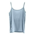 thumbnail image 5 of Tank Tops For Women Tank Top For Sleeveless Tops With Built In Bras Shelf Bra Padded Shirt Casual Tanks Loose Fit Camisole Tops For Women, 5 of 5