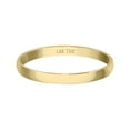 thumbnail image 3 of TimeLe$$ Classics 2 MM Plain Band Ring for Women in Solid 14K Yellow Gold, Pleasant Gold Ring, A Stunning Precious Jewelry Gift for Her (Ring Size 5), 3 of 5